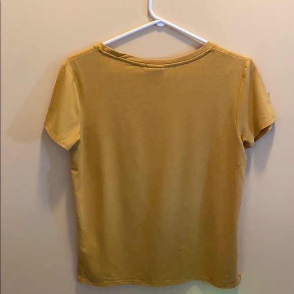 Plain Mustard colour T-shirt - Picture 2 of 3
